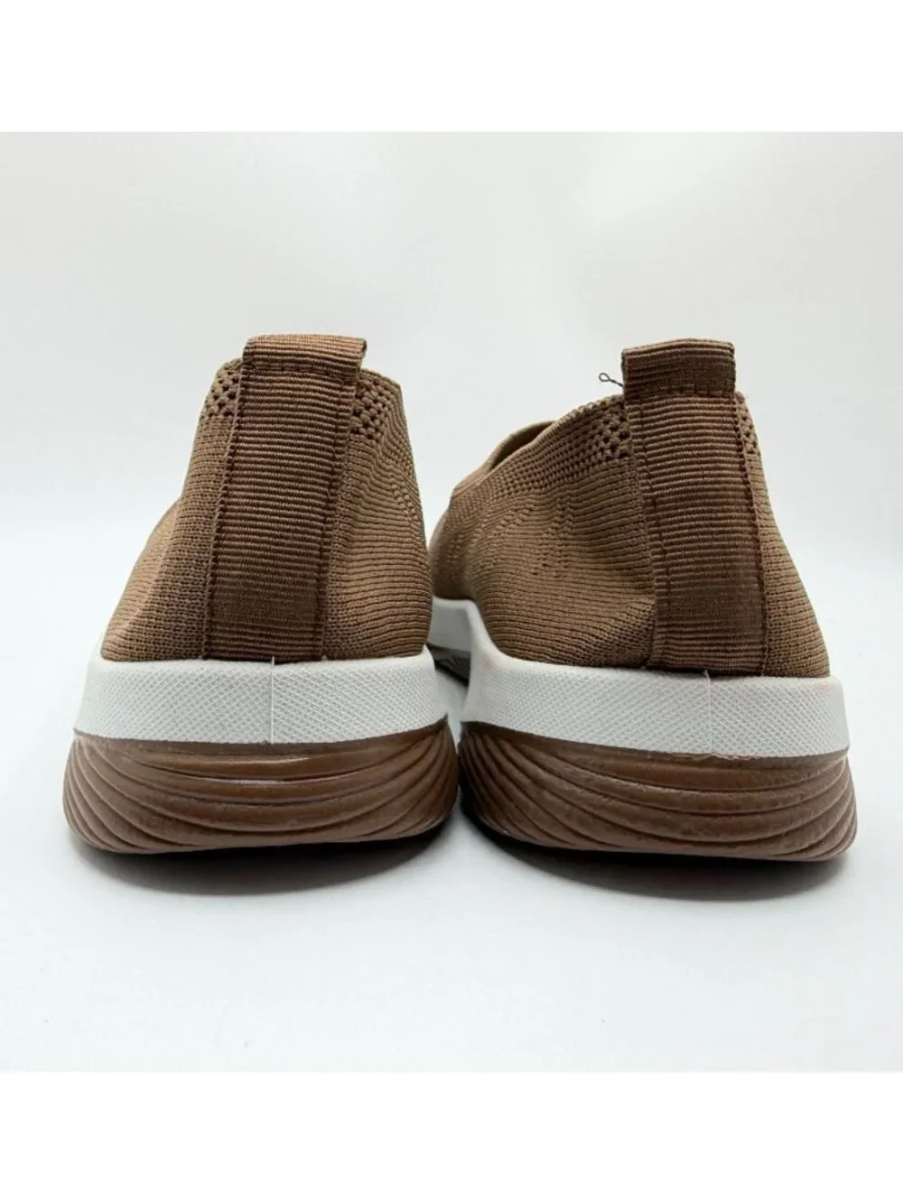 Guttear Brown Woven Slip-On Walking Shoes Women Size EU 39 Comfort Orthopedic